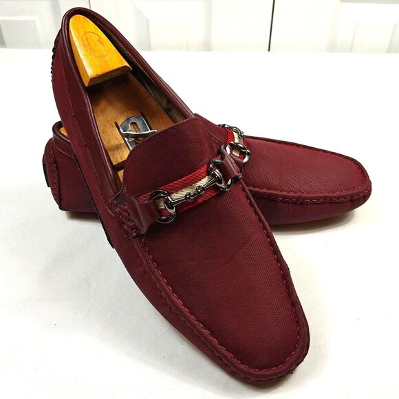 Men's BRUNO MARC Horse-Bit Loafers Leather Suede Driving Moccasins US Size 11.5 - Picture 2 of 11